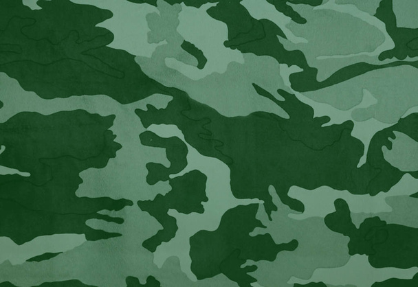 Green military camouflage, camouflage for soldiers. - Photo, Image
