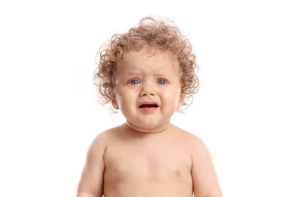 Baby boy naked and crying - Fotografie, Obrázek