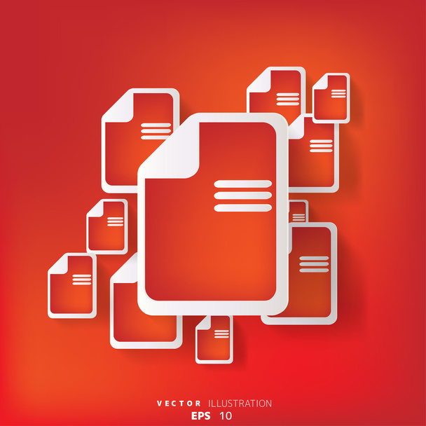 Abstract background with file web icon - Vector, Image