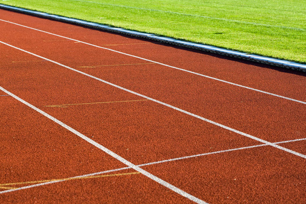 Running track, sports road  - Фото, изображение
