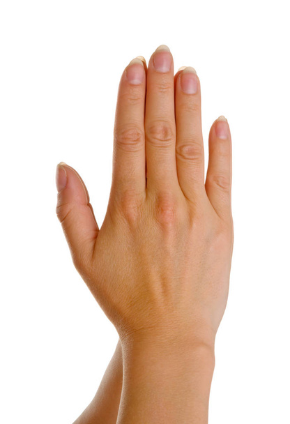 Closeup of hand sign or gesture  - Фото, изображение