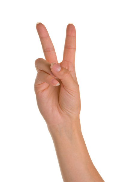 Closeup of hand sign or gesture  - Zdjęcie, obraz