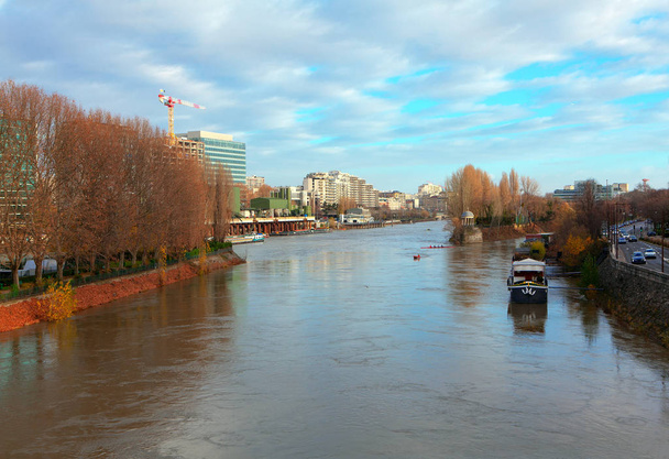 Seine river landscape in Paris  - Photo, Image