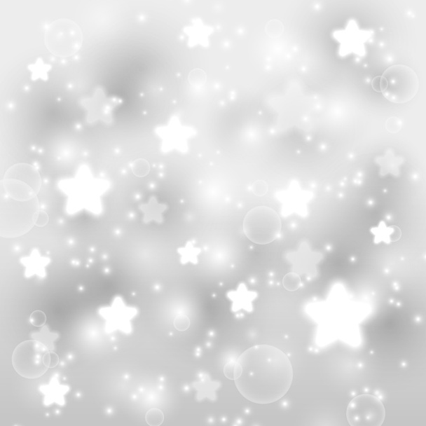 silberner Sternenhintergrund - Vektor, Bild