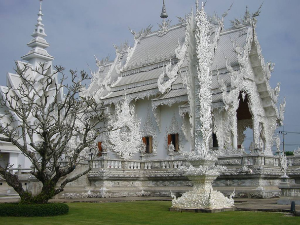 Beyaz Tapınak Chiang Rai Tayland - Fotoğraf, Görsel