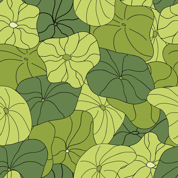 Lily Pads blanket full coverage pattern vector seamless repeat - Vector, Image