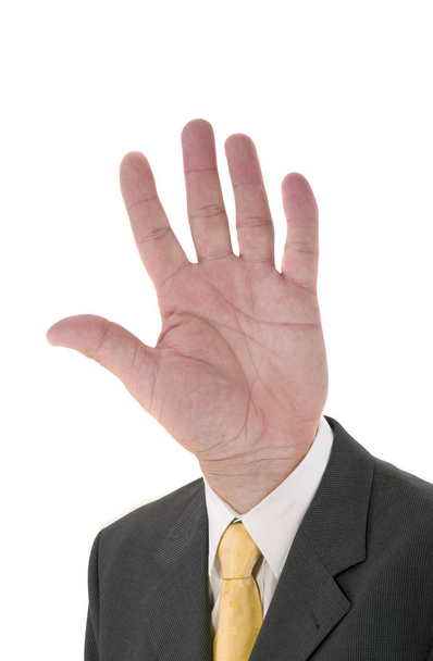 mão empresário com dedos isolados no fundo branco - Foto, Imagem