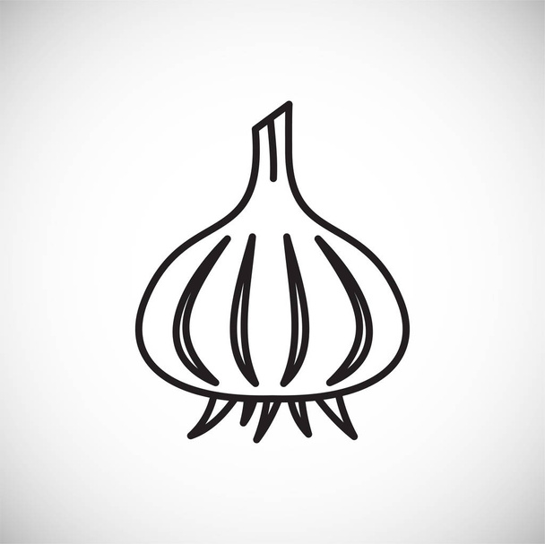 Vegetable related icon on background for graphic and web design. Creative illustration concept symbol for web or mobile app. - Vecteur, image