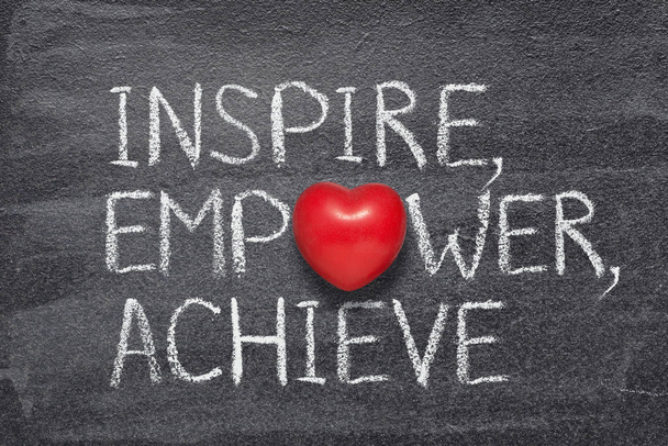 inspire, empower, achieve heart - Photo, Image