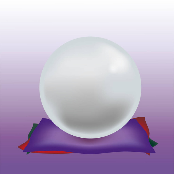 Crystal ball - spiritual image - Vector, Image