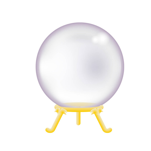 Crystal ball - duchovní obraz - Vektor, obrázek