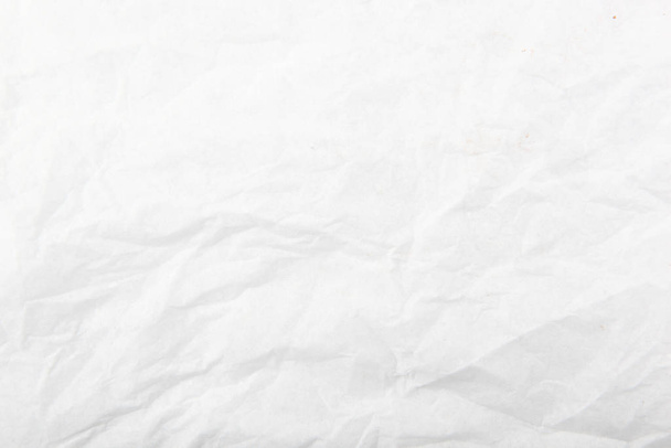 texture du papier blanc froissé - Photo, image