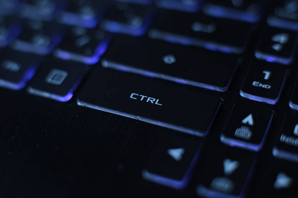 jasné vícebarevné makroblack klávesnice tlačítko pozadí - Fotografie, Obrázek