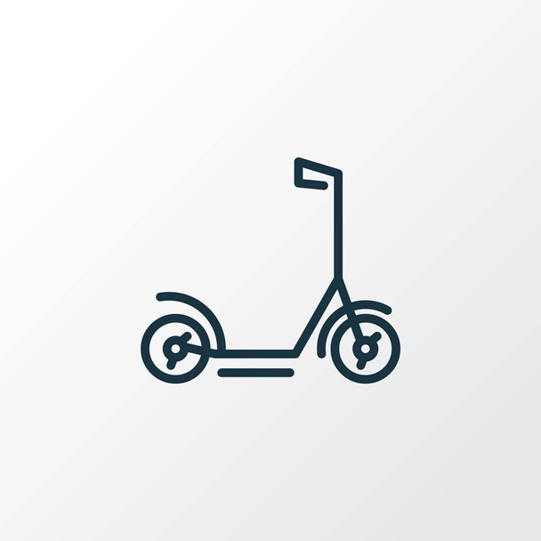 Symbolleiste für Roller. hochwertiges isoliertes Moped-Element im trendigen Stil. - Vektor, Bild
