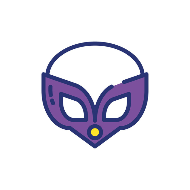 Izolované Mardi gras masky vektor design - Vektor, obrázek