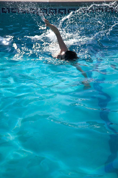 woman swimming on a pool - Foto, Imagen