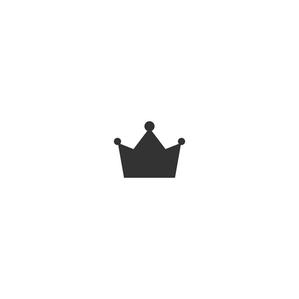 Kruunu kuvake eristetty valkoinen. Kuninkaallinen, ylellinen, VIP, ensiluokkainen kyltti. Voittaja-palkinto. Monarkia, auktoriteetti, vallan symboli
. - Vektori, kuva
