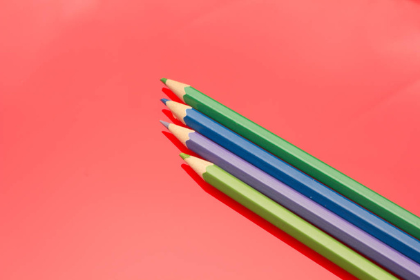 Renkli kalemler, renk aralığı - Fotoğraf, Görsel