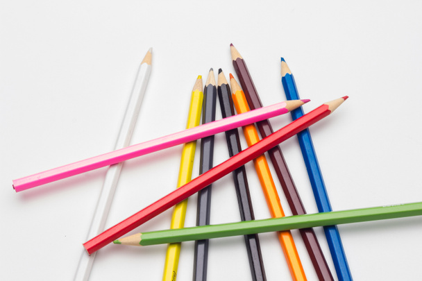 colored pencils, color gamut - Photo, Image
