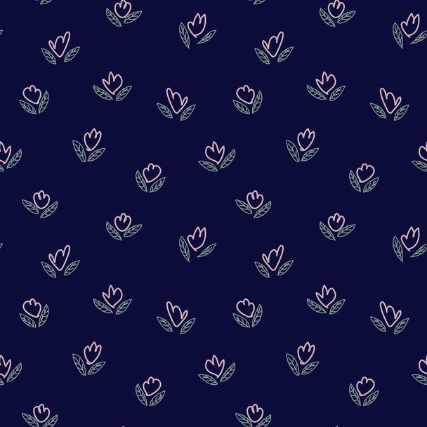 Patrón sin costura floral botánico abstracto
 - Vector, imagen