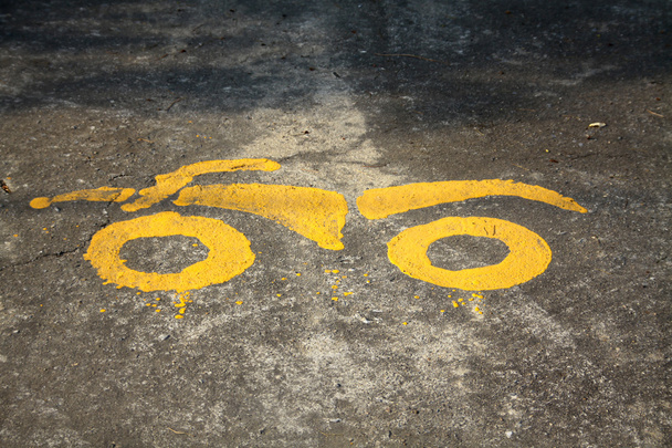 symbol parkování motocyklu - Fotografie, Obrázek