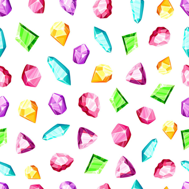 New Crystals Set and patterns - Vector, imagen