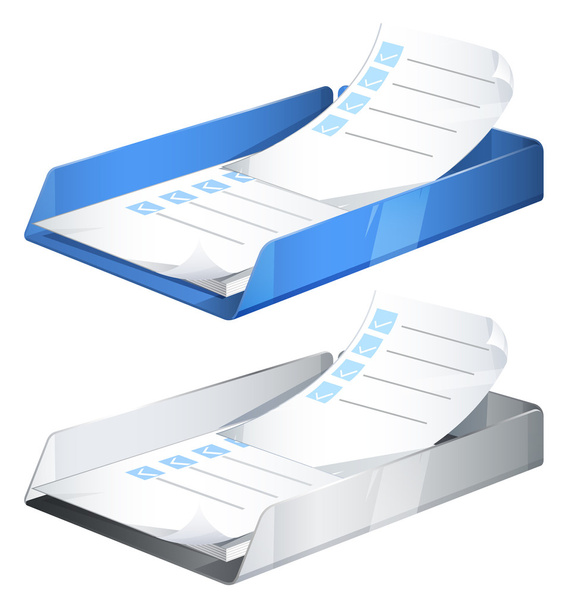 Paper Tray - Vector, afbeelding