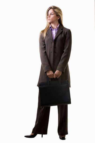 Young attractive caucasian blonde businesswoman - Photo, image