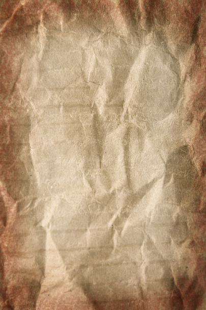 Crumpled brown paper - Photo, Image