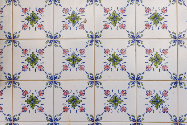 Wzór płytek portugalskich - Azulejos - Zdjęcie, obraz