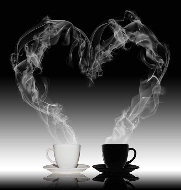 Love coffee concept smoke - Fotó, kép