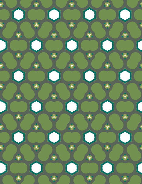 seamless pattern with geometric shape design - Vector, imagen