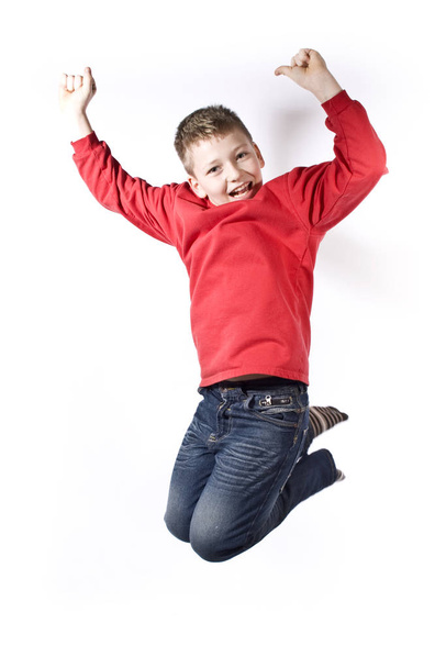 boy jumps in the air wd550 - Foto, imagen
