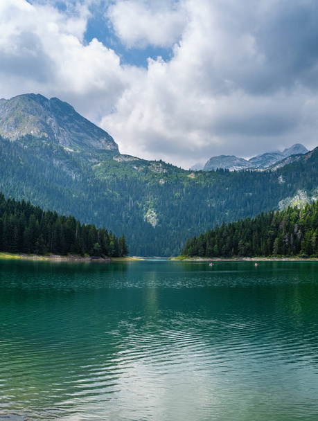 Black lake (Crno jezero) summer landscape.  Zabljak Municipality - Photo, Image