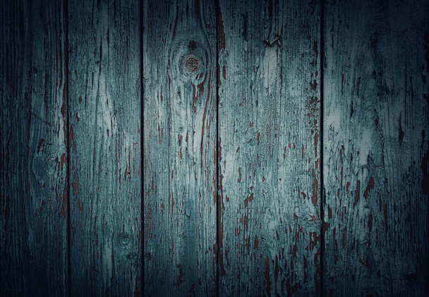 Gray wooden background with old painted boards - Photo, Image