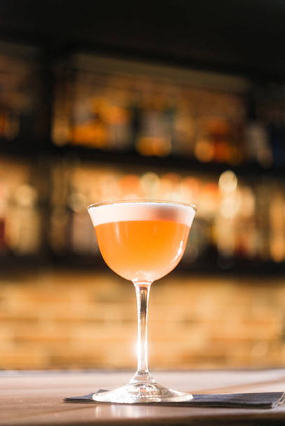 close up of fresh tasty cocktail in glass, drink concept   - Foto, Imagem