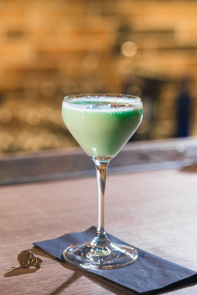 close up of fresh tasty cocktail in glass, drink concept   - Zdjęcie, obraz