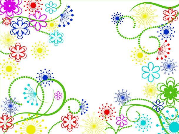 Flower abstraction background - Vector, Image