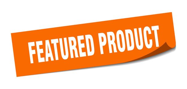 featured product sticker. featured product square sign. featured product. peeler - Вектор,изображение