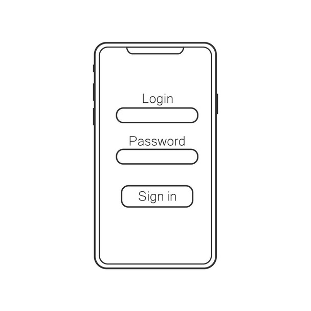 Materiaalisuunnittelu UI, UX ja GUI layout eri kirjautumisnäytöt kuten Account Kirjaudu sisään ja Rekisteröidy ominaisuuksia Mobile Apps ja reagoiva Verkkosivusto. - Vektori, kuva