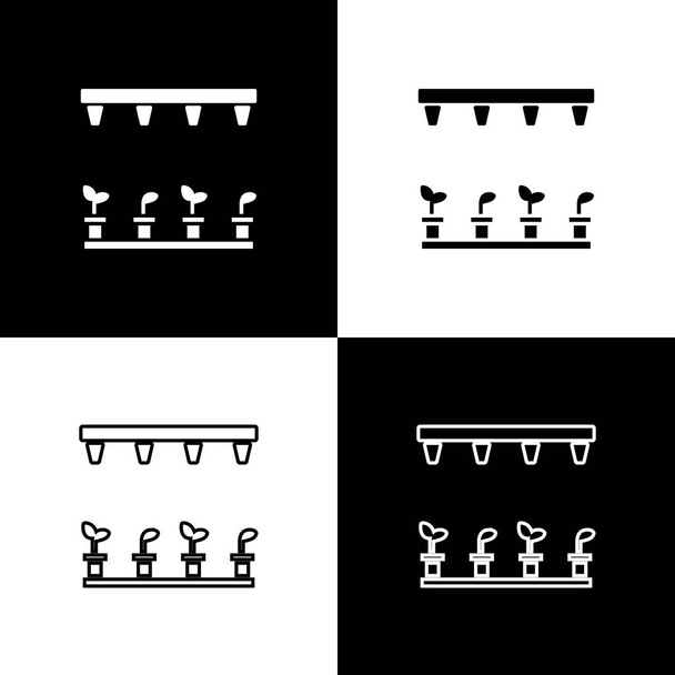 Set Icona irrigatore automatico isolato su sfondo bianco e nero. Attrezzature per innaffiare. Elemento giardino. Icona pistola a spruzzo. Illustrazione vettoriale
 - Vettoriali, immagini