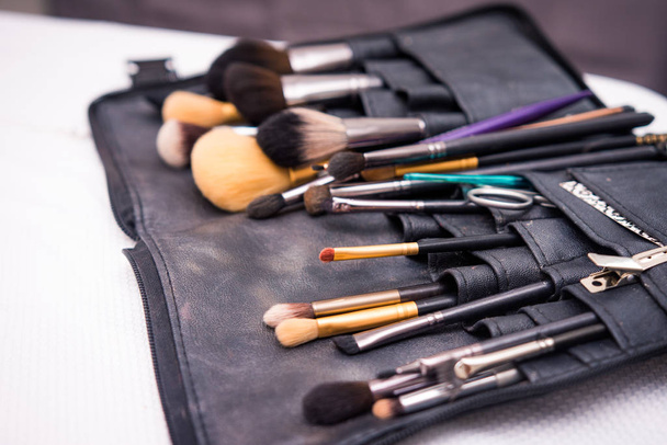 Collection of makeup brushes - Photo, Image