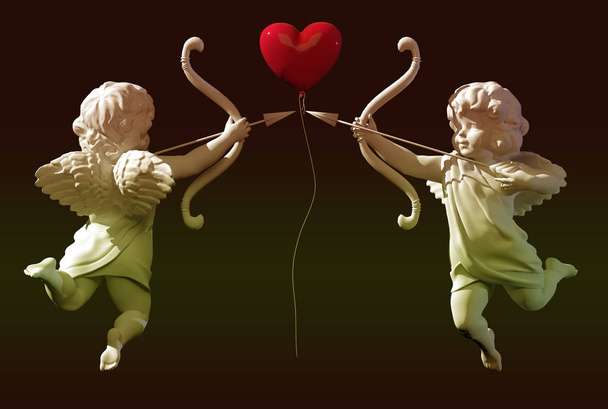angelo cupido per San Valentino resa 3D
 - Foto, immagini