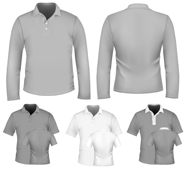 Men's polo shirt design - Wektor, obraz