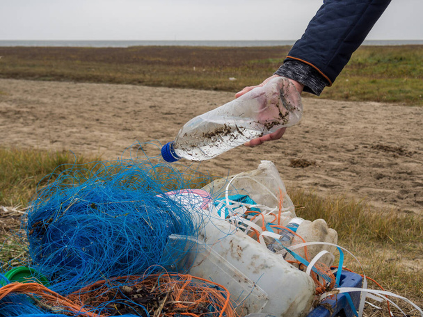 Residuos plásticos del Mar del Norte
 - Foto, imagen