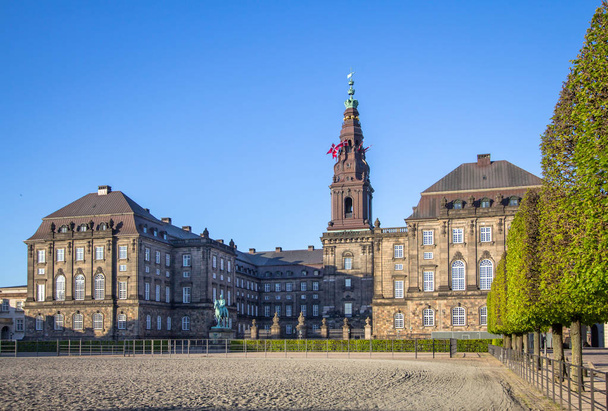 Palácio Christiansborg em Copenhague, Dinamarca - Foto, Imagem