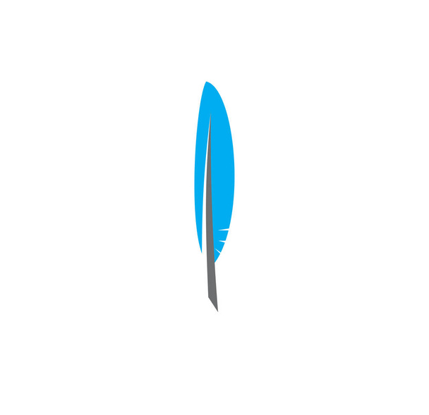 Feather icon on background for graphic and web design. Creative illustration concept symbol for web or mobile app. - Vektör, Görsel