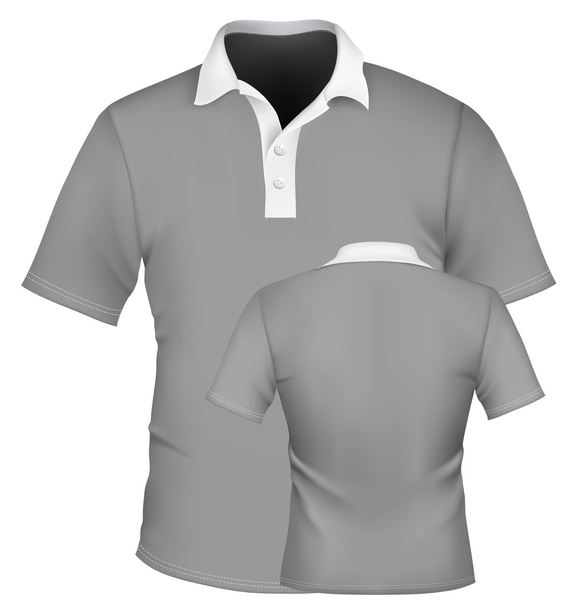 Men's polo shirt design - Vetor, Imagem