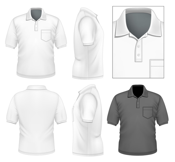 Men's polo-shirt design - ベクター画像