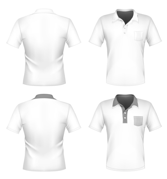 Men's polo shirt design - ベクター画像